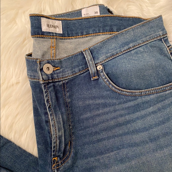 NWT- HUDSON BLAKE SLIM STRAIGHT DENIM JEANS - MEN'S SIZE US 38 - Picture 5 of 6